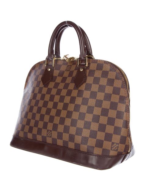 louis vuitton damier ebene canvas alma pm|louis vuitton damier ebene satchel.